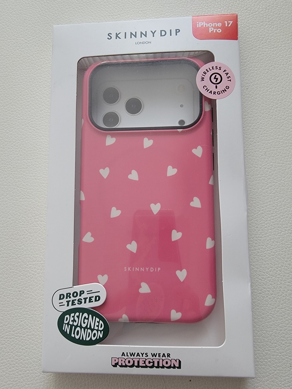 Skinnydip Pink Heart Case for iPhone 17 Pro